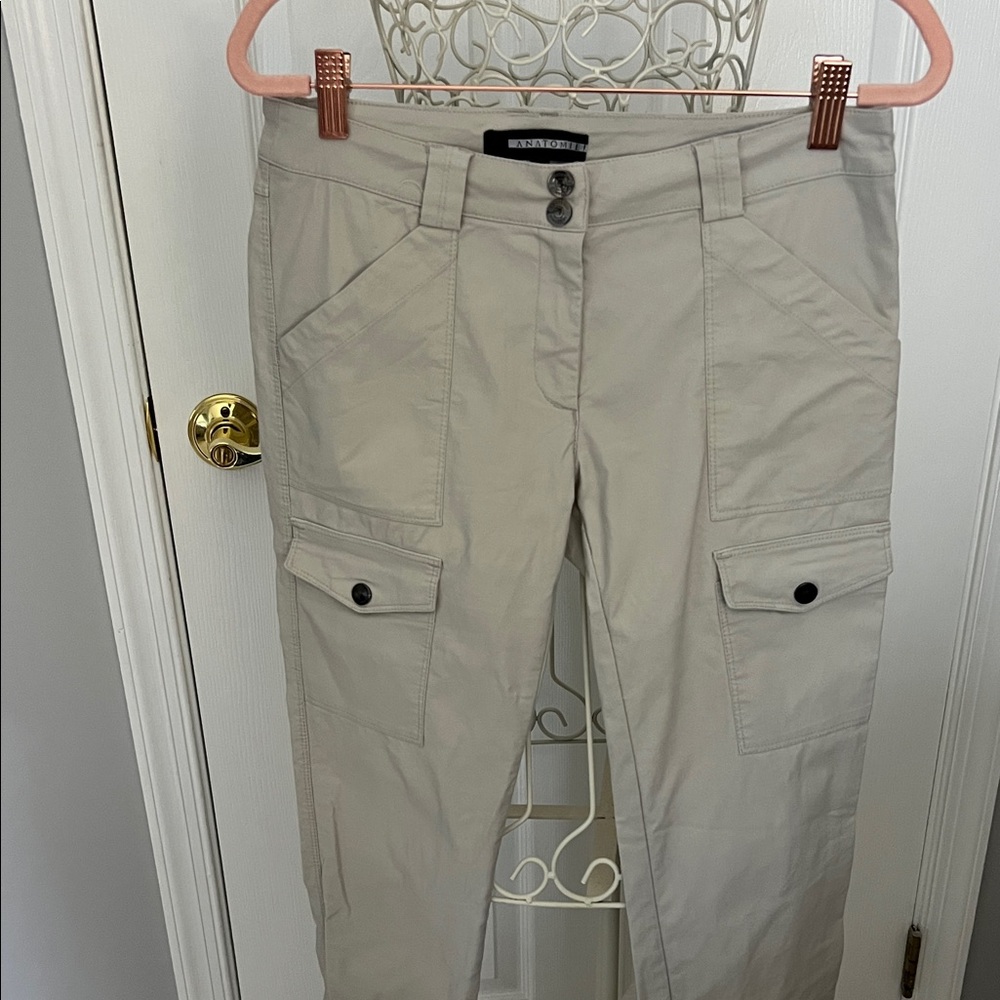 Anatomie Travel The Kate Skinny Pant in light Beige Cargo Pants - size Small